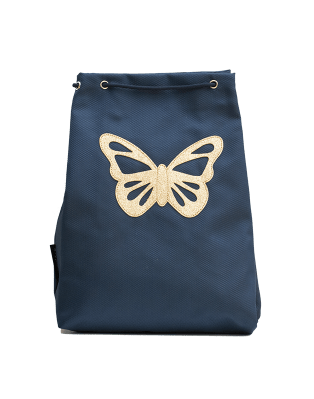 Week-end bag Blue Butterfly girl