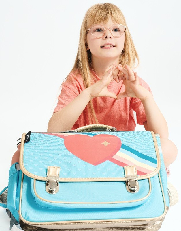 Medium schoolbag Rainbow Love