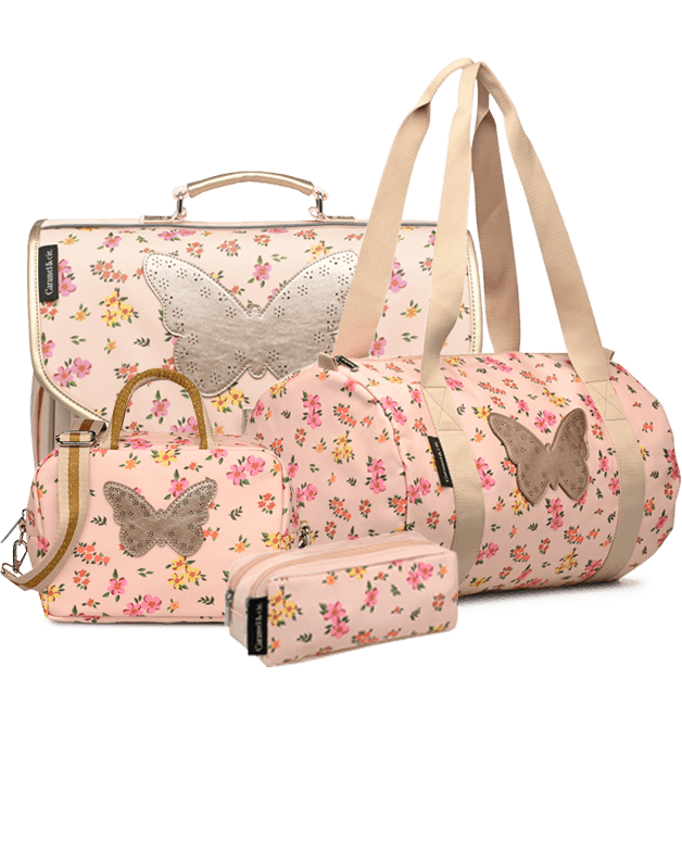 Kit Cartable + Trousse + Sac Polochon + Sac repas Liberty