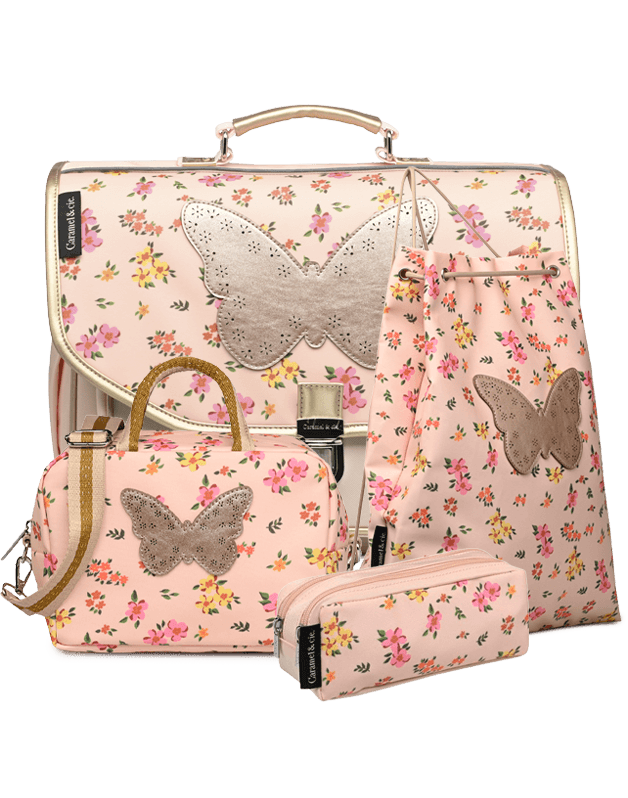 Kit Cartable + Trousse + Sac de gymnastique + Sac repas Liberty