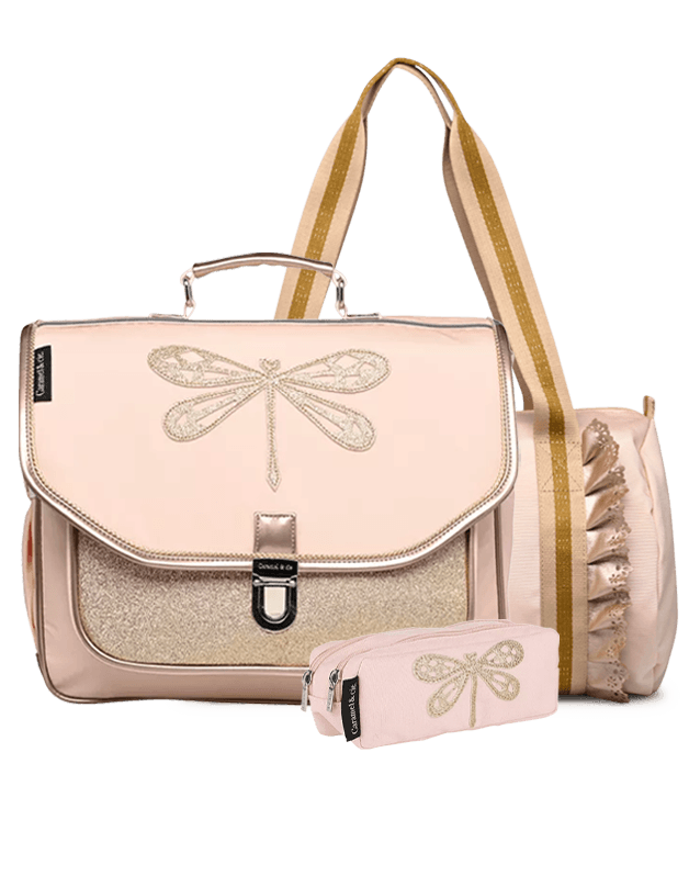 Kit Satchel + Pencil case + Duffel bag Dragonfly