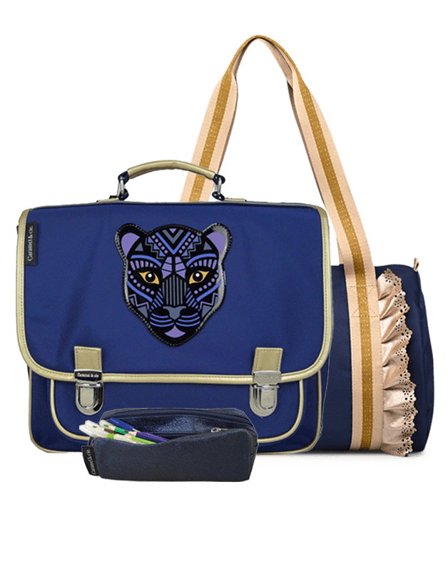 Kit Satchel + Pencil case + Weekend bag Panthera