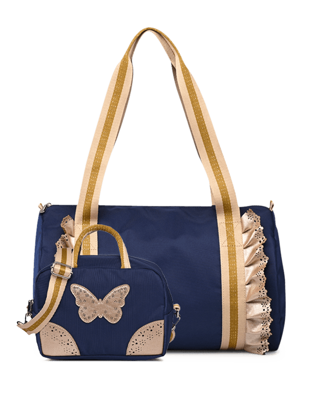 Kit Weekend Bag + Lunch bag Navy Flounces