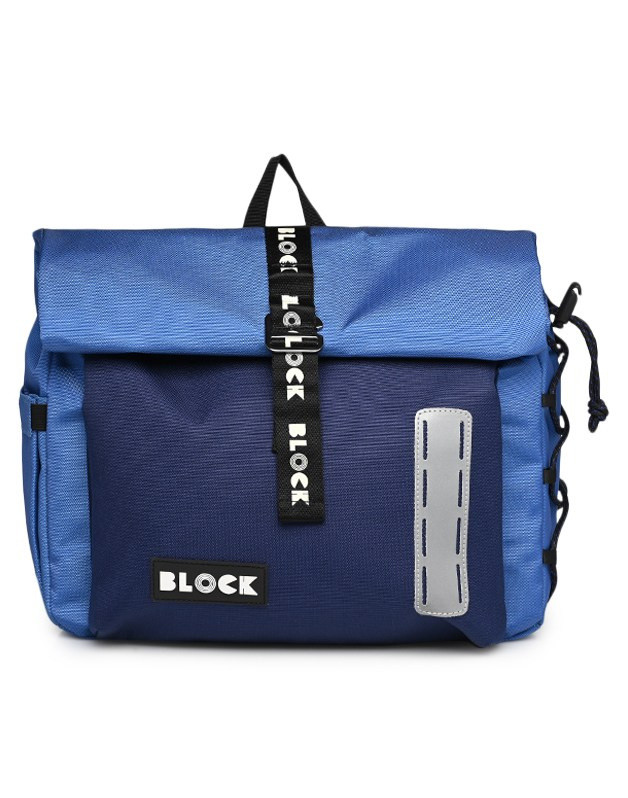 Blue Urban roll top bag Block