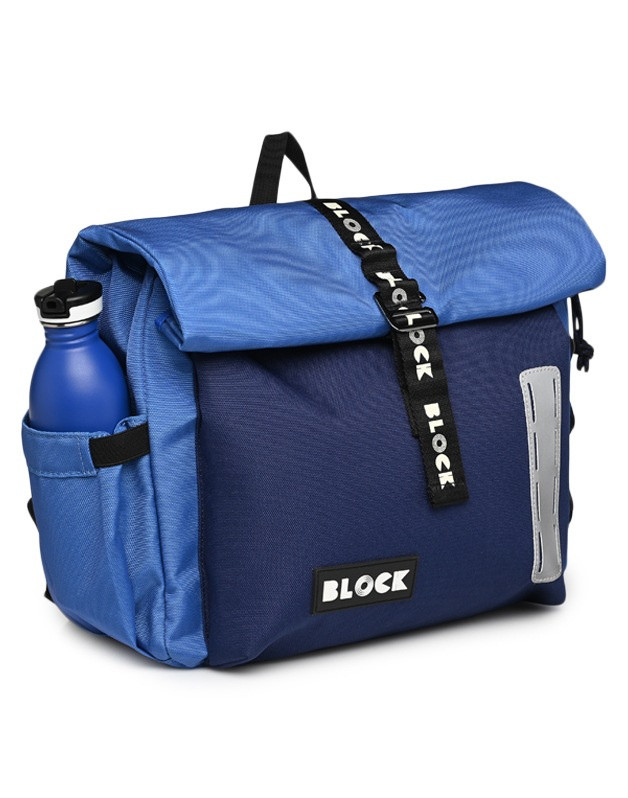 Blue Urban roll top bag Block