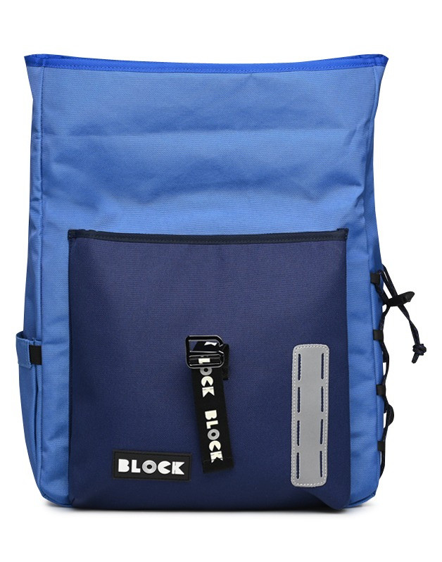 Blue Urban roll top bag Block