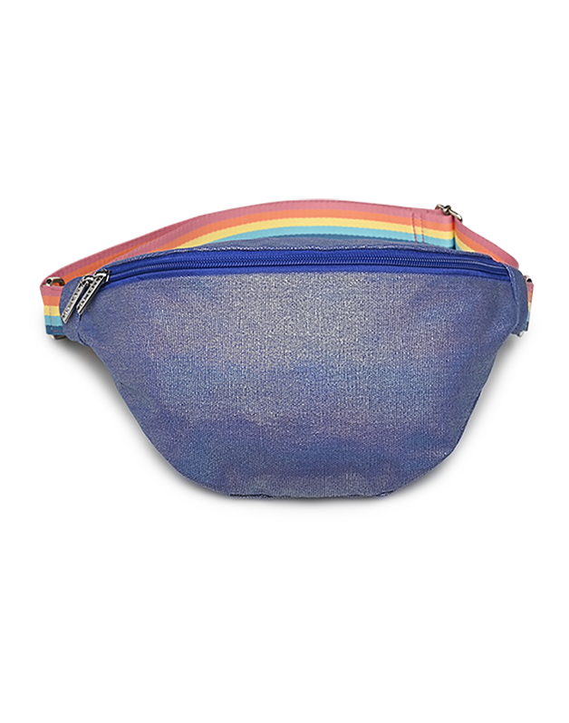 Iridescent Navy Banana Bag Woman