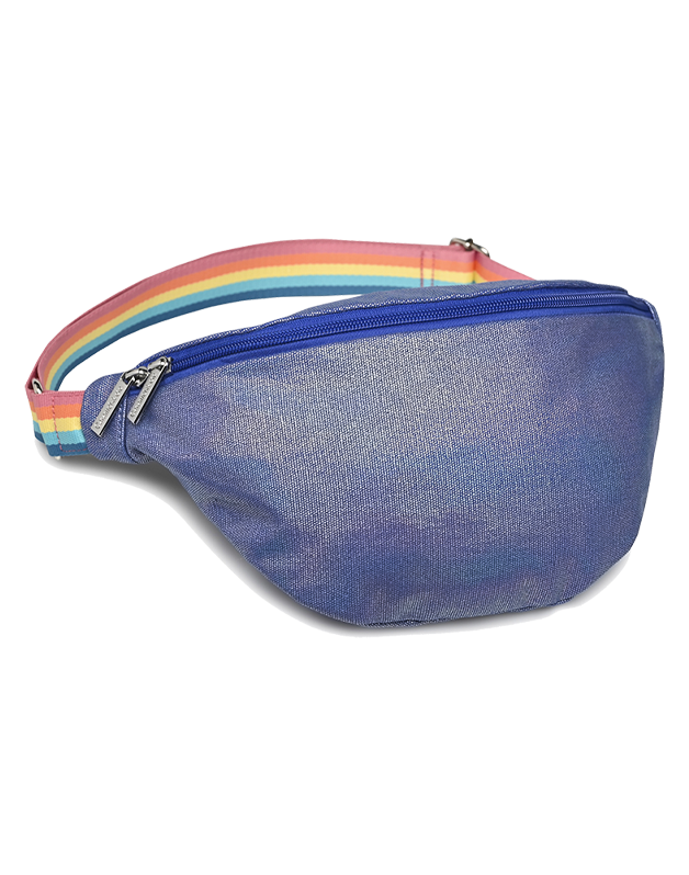 Iridescent Navy Banana Bag Woman