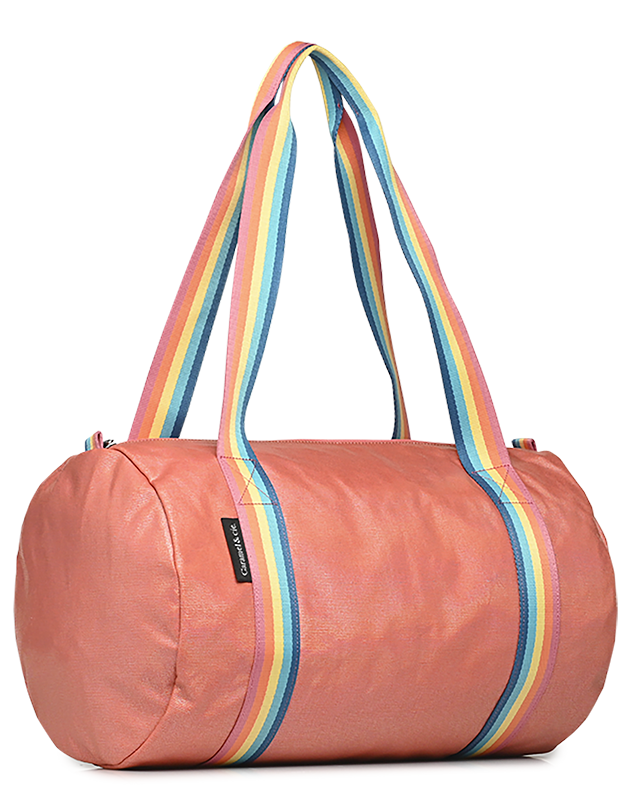 Sac Polochon Irisé Corail