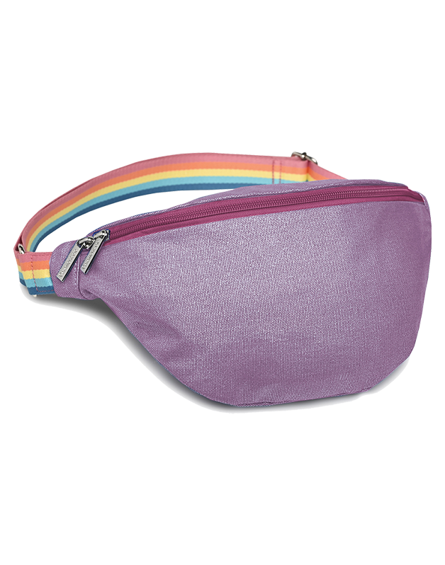 Purple iridescent banana bag Woman