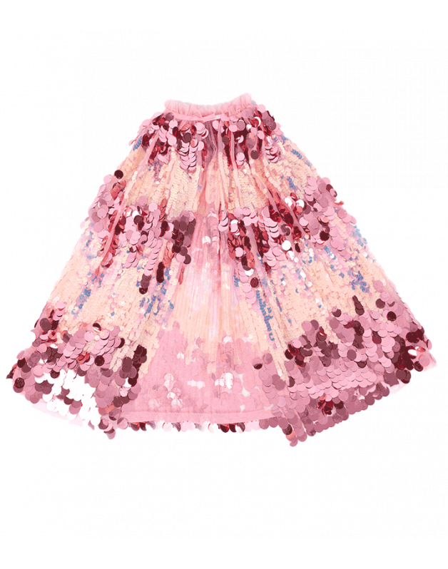 Pink sequined cape